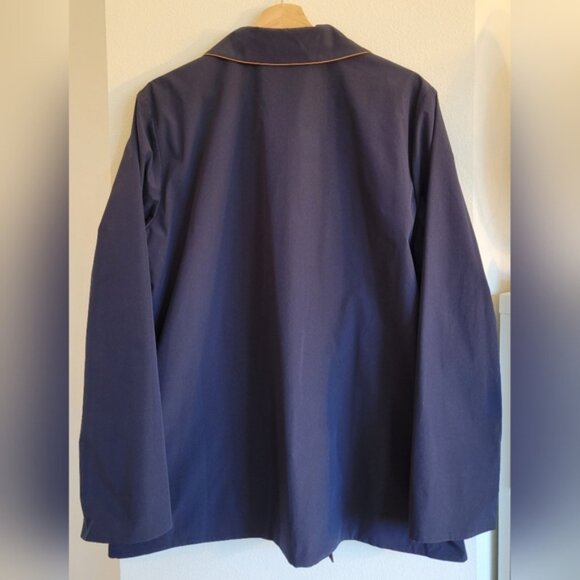 J. Jill Navy Blue & Camel Reversible Lightweight Jacket - Picture 3 of 12
